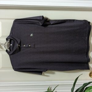 Peter Millar Summer Comfort Men's Short Sleeve Polo Shirt Size XL Mammoth Dunes